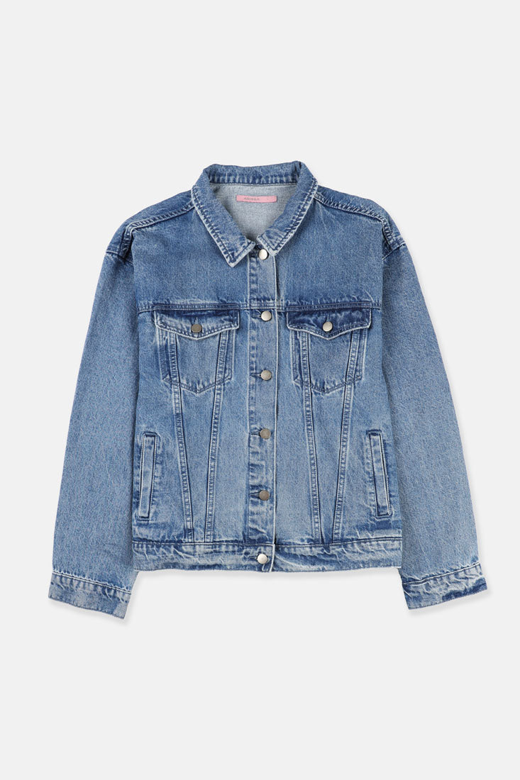 Basic jean jacket best sale