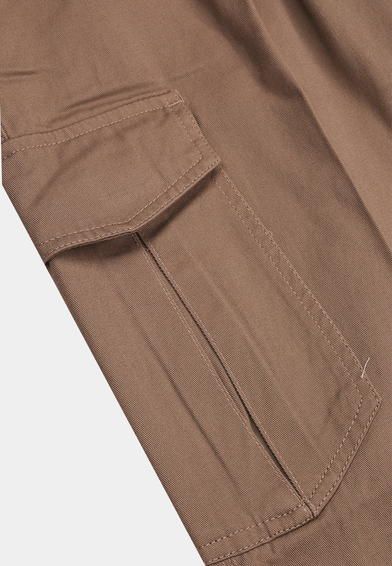 Cheetah Men Cotton Twill Cargo Long Pants - 110770