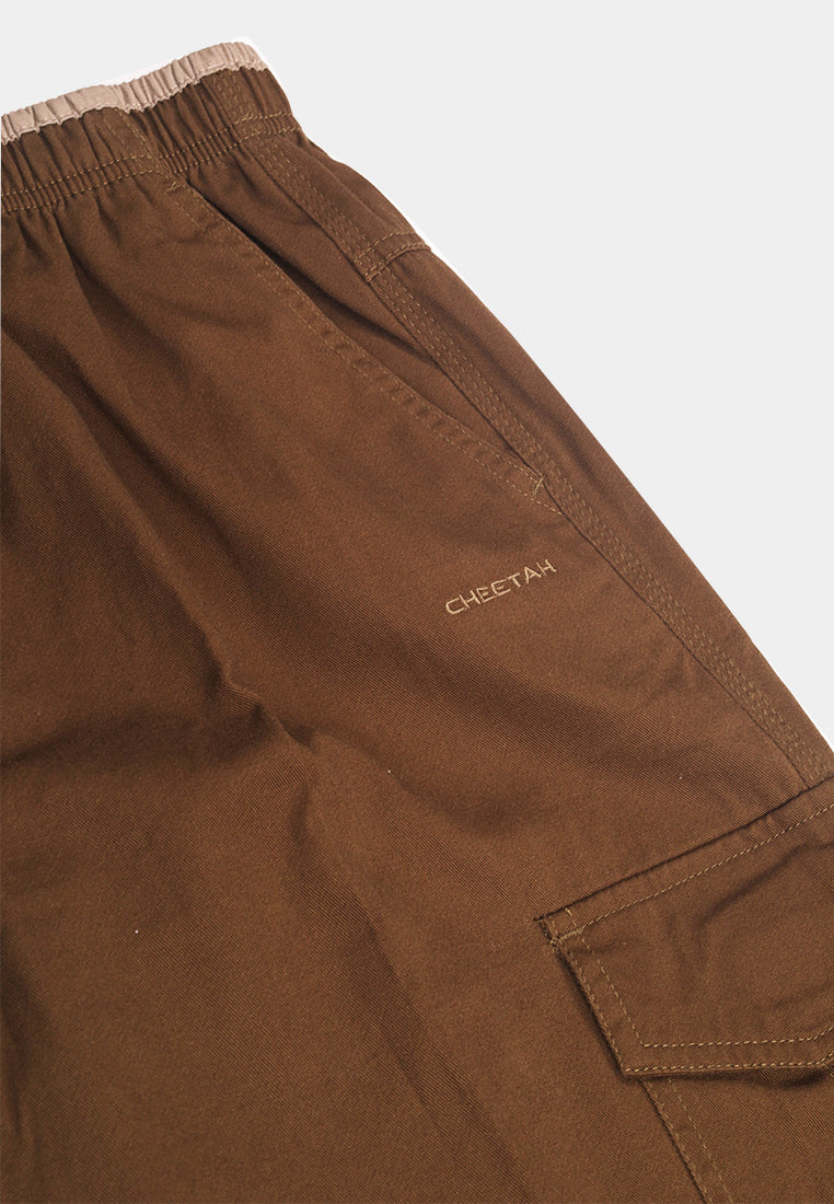 Cheetah Men Cotton Twill Cargo Long Pants - 110770