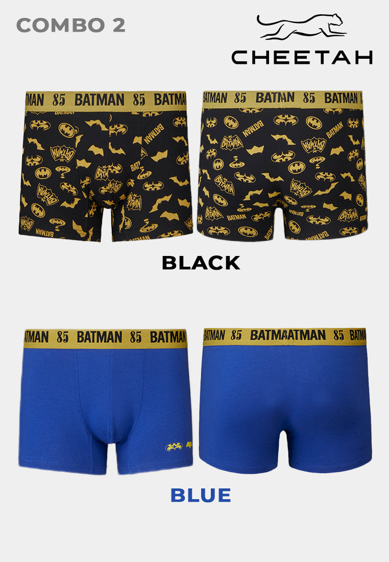 Cheetah Men Batman Regular Fit Cotton Spandex 2 in 1 Trunk- 1202 (Random Set)