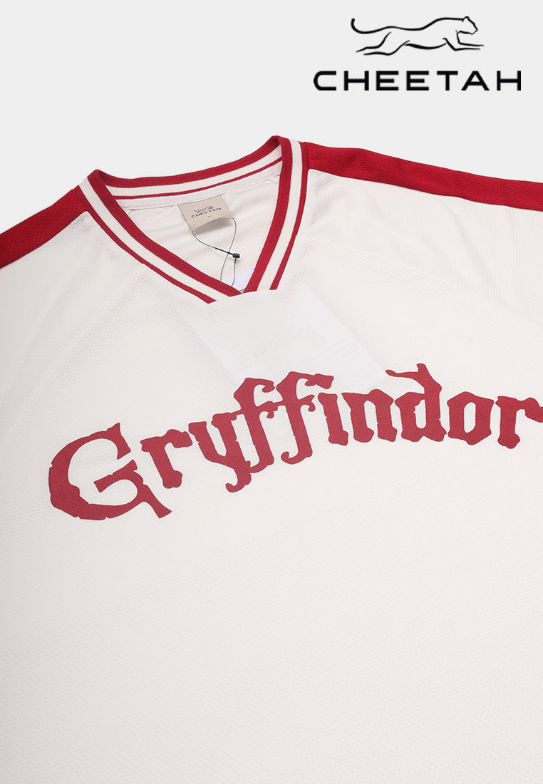 Cheetah Men Harry Potter Gryffindor Regular Fit Raglan Short Sleeve T-Shirt - 900576