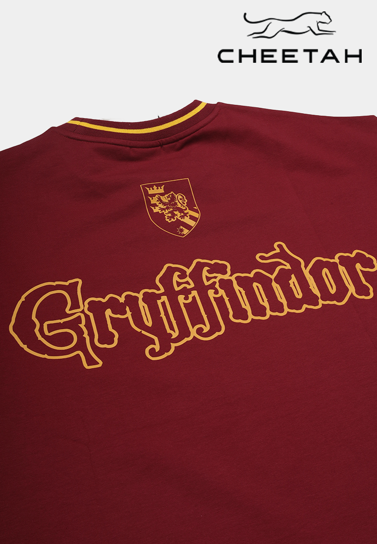 Cheetah Men Harry Potter Gryffindor Oversize Short Sleeve T-Shirt - 900580