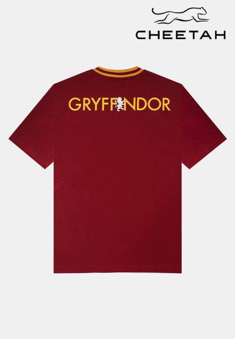 Cheetah Men Harry Potter Gryffindor Oversize Short Sleeve T-Shirt - 900620