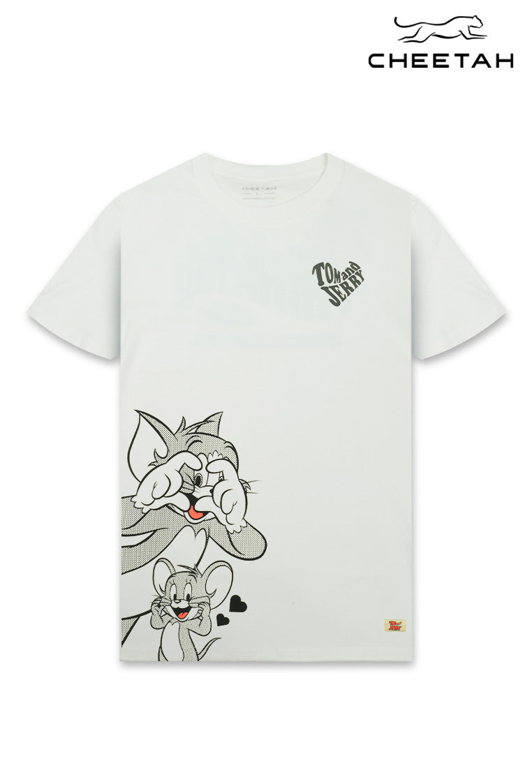 Cheetah Men Tom And Jerry Regular Fit Round Neck Short Sleeve Tee  - 900822