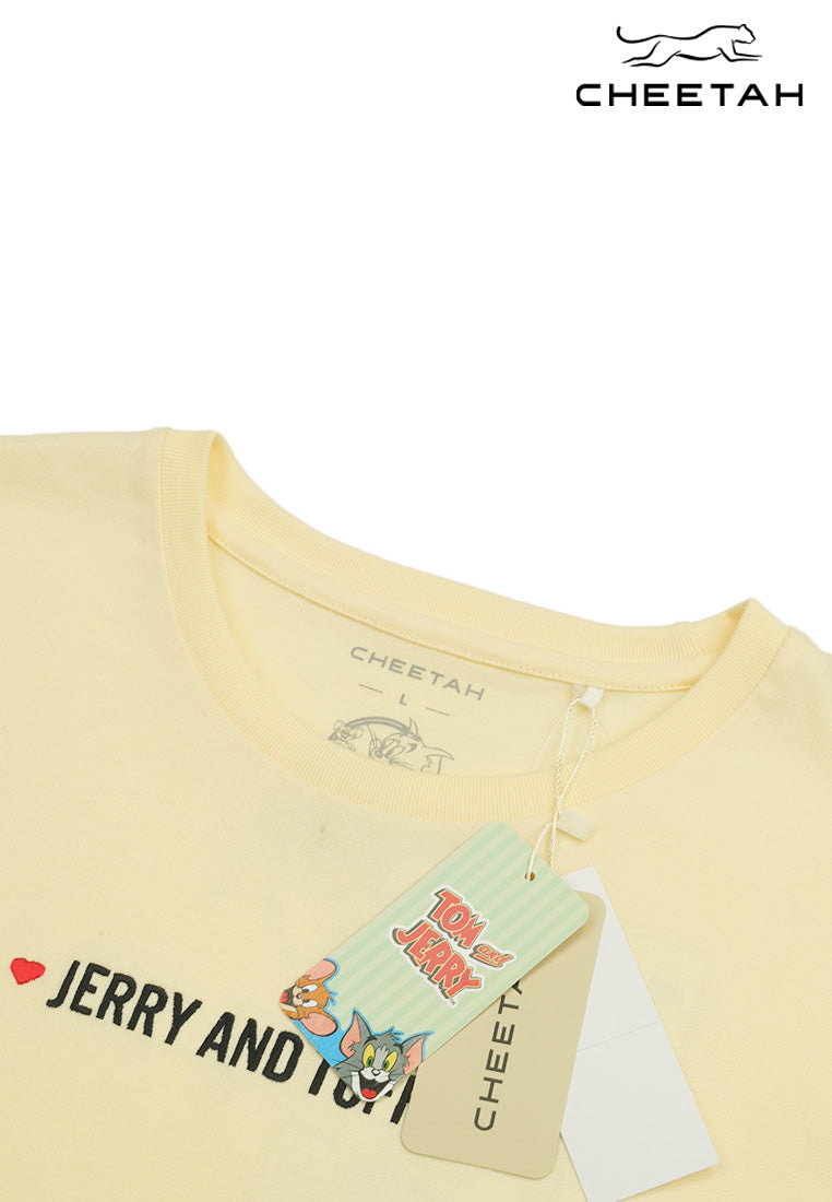 Cheetah Men Tom And Jerry Regular Fit Round Neck Short Sleeve Tee  - 900830