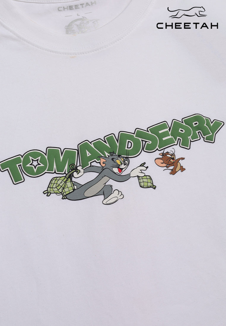 Cheetah Men Tom And Jerry Regular Fit Round Neck Short Sleeve Tee - 900962