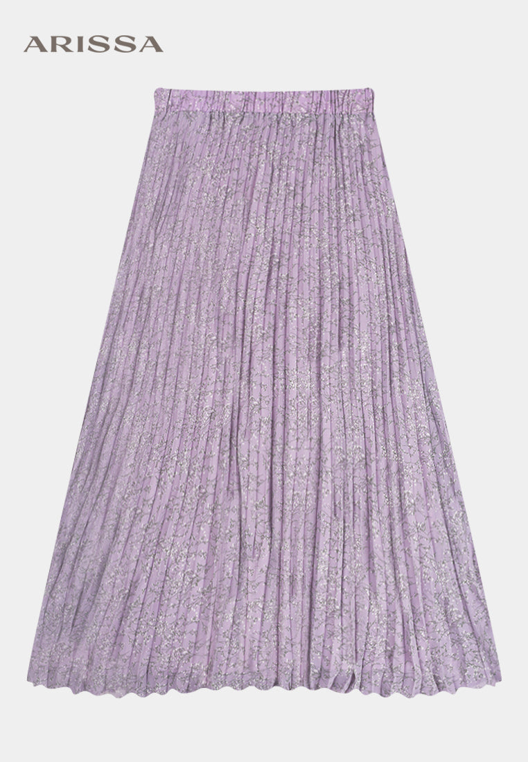 Arissa Women Long Pleated Skirt - ARS-12116