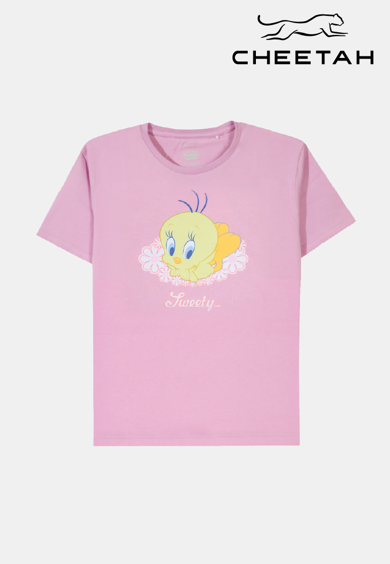 Cheetah Kids Tweety Short Sleeve Roundneck T-Shirt - CJ-93310