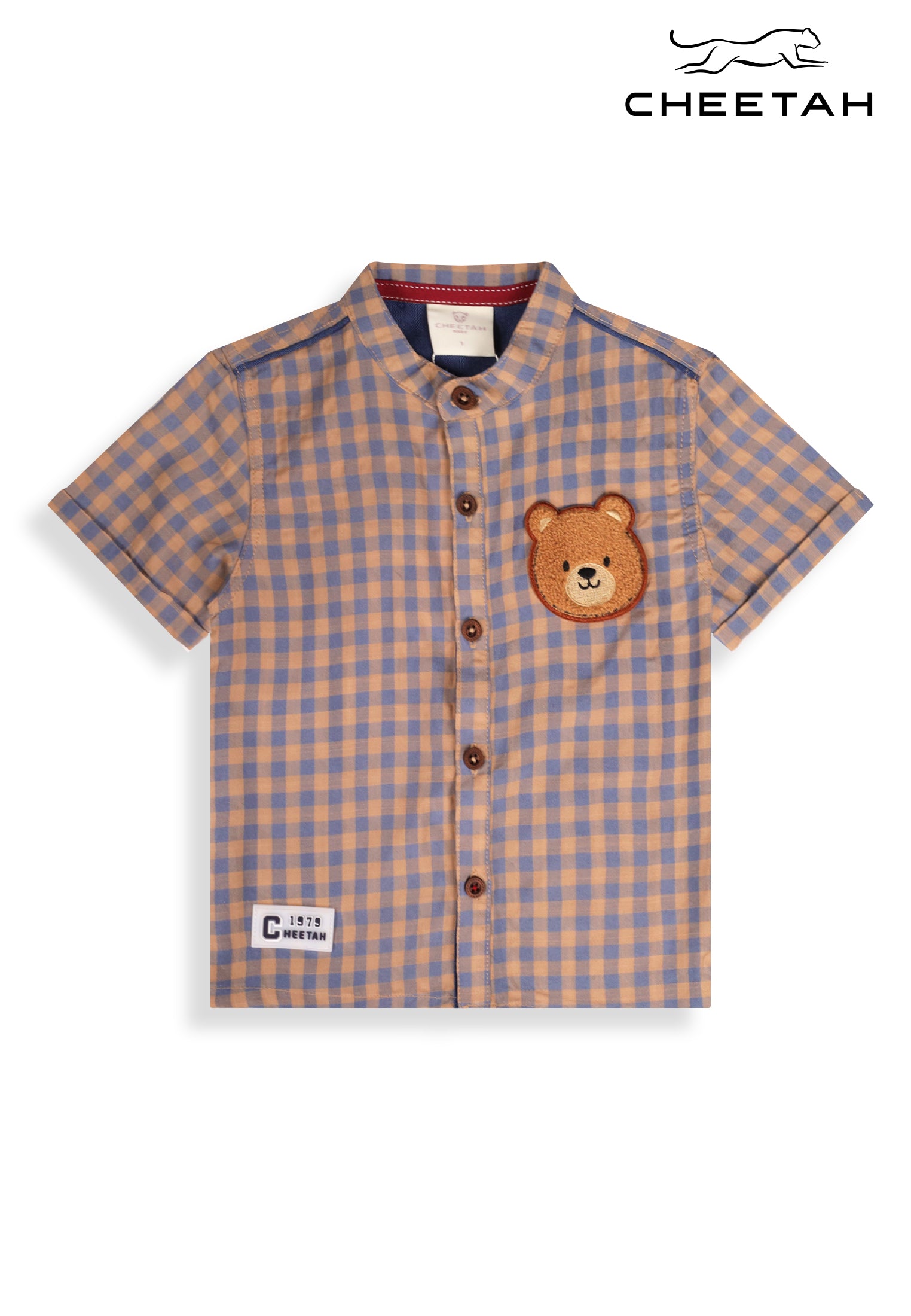 Cheetah Baby Boy Toddler Short Sleeve Shirt - CBB-130380