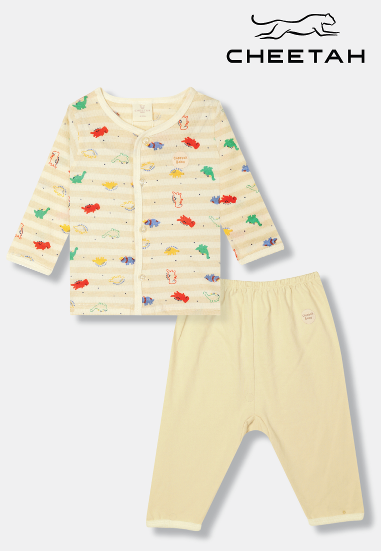 Cheetah Baby Boy Long Sleeves Suit Set - CBB-183408(F)