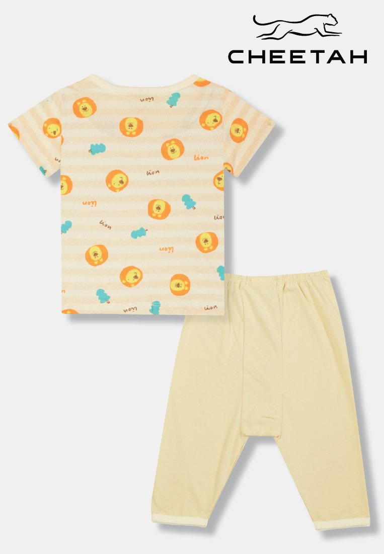 Cheetah Baby Boy Short Sleeves Suit Set - CBB-183410(F)