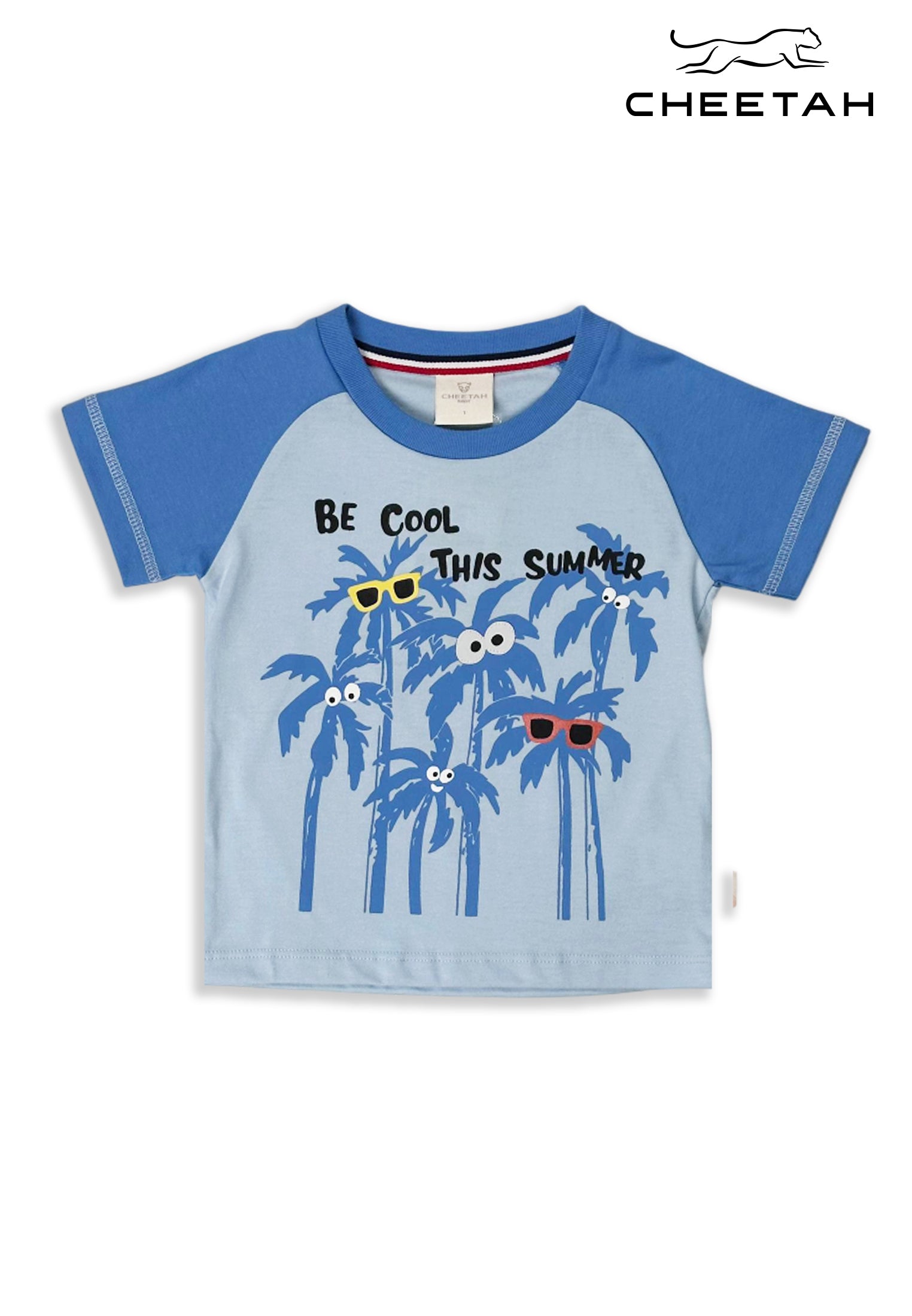 Cheetah Baby Boy Short Sleeves Roundneck Tee - CBB-9626