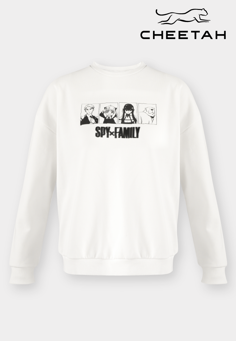 Cheetah Women Spy x Family Causal Long Sleeve Sweatshirt -  CL-66438