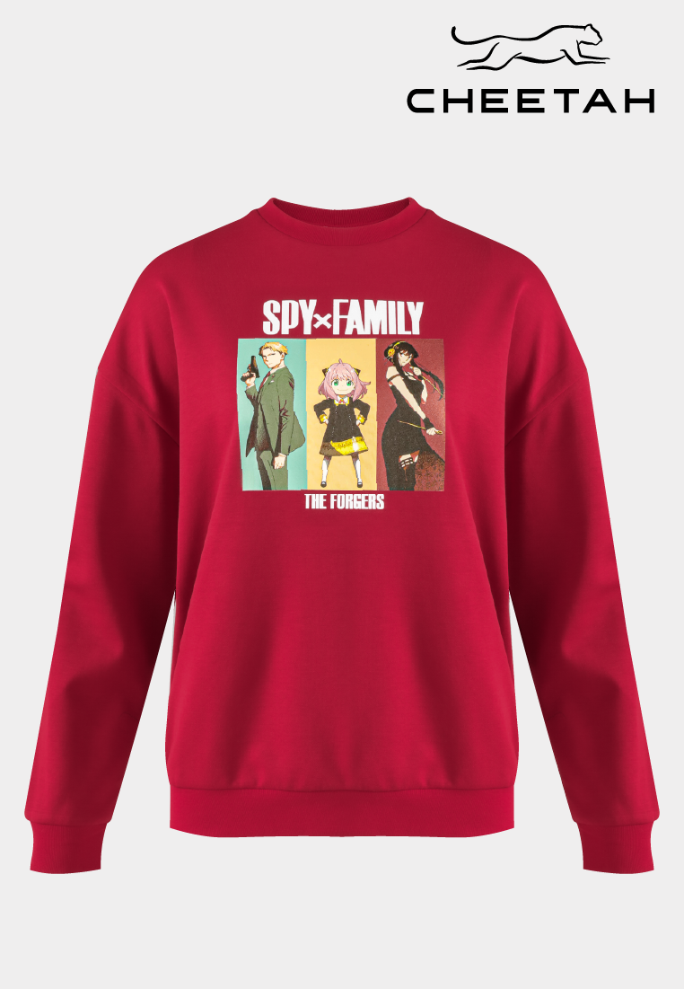 Cheetah Women Spy x Family Casual Long Sleeve Sweatshirt -  CL-66440