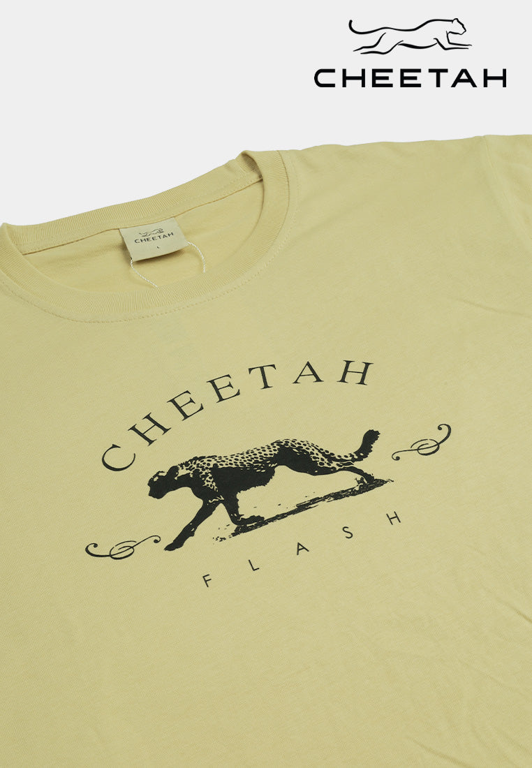 Cheetah Women x Zoo Negara Round Neck Short Sleeve Graphic Tee - CL-96400