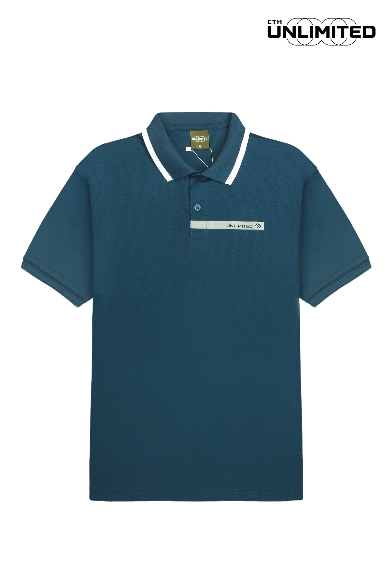 CTH unlimited Microfiber Hexagon Short Sleeve Polo Shirt - CU-70078