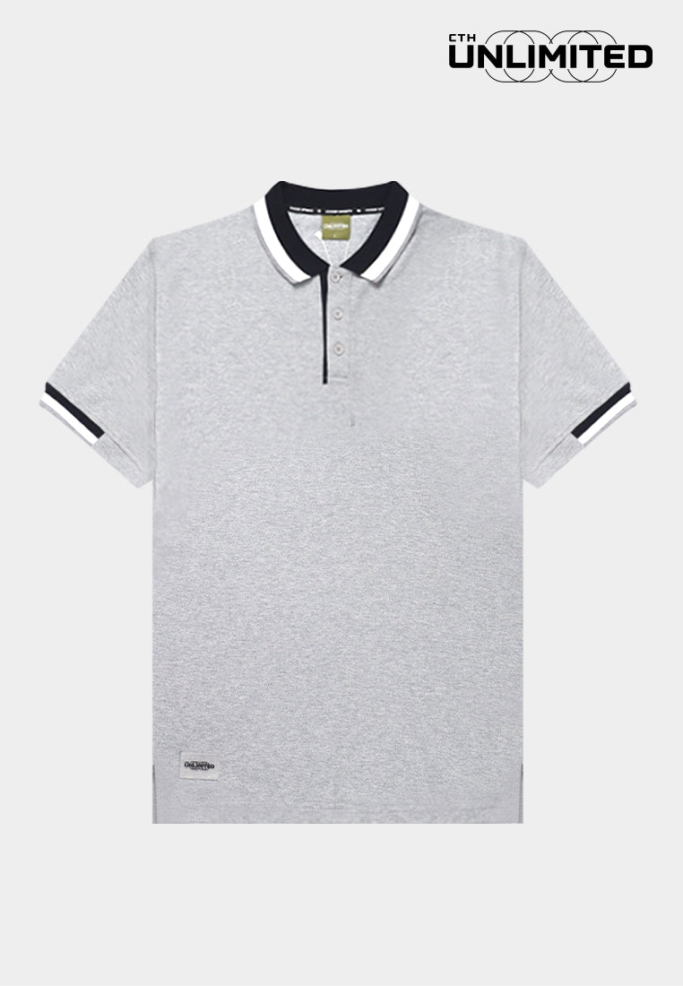 CTH unlimited Fancy Knit Short Sleeve Polo Shirt - CU-70090