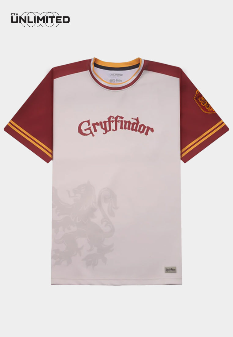 CTH unlimited Harry Potter Gryffindor Oversized Full Printed Round Neck Short Sleeve Jersey Top - CU-91498