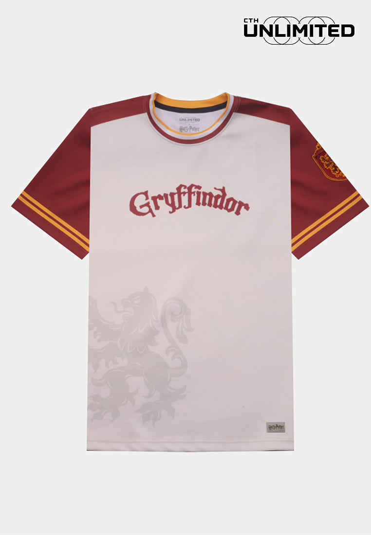 CTH unlimited Harry Potter Gryffindor Oversized Full Printed Round Neck Short Sleeve Jersey Top - CU-91498