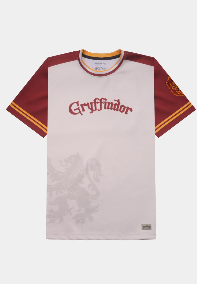 CTH unlimited Harry Potter Gryffindor Oversized Full Printed Round Neck Short Sleeve Jersey Top - CU-91498