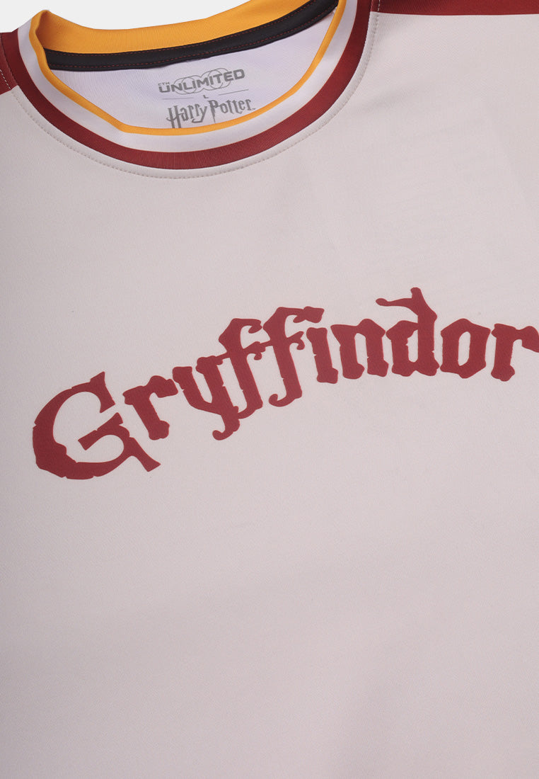 CTH unlimited Harry Potter Gryffindor Oversized Full Printed Round Neck Short Sleeve Jersey Top - CU-91498