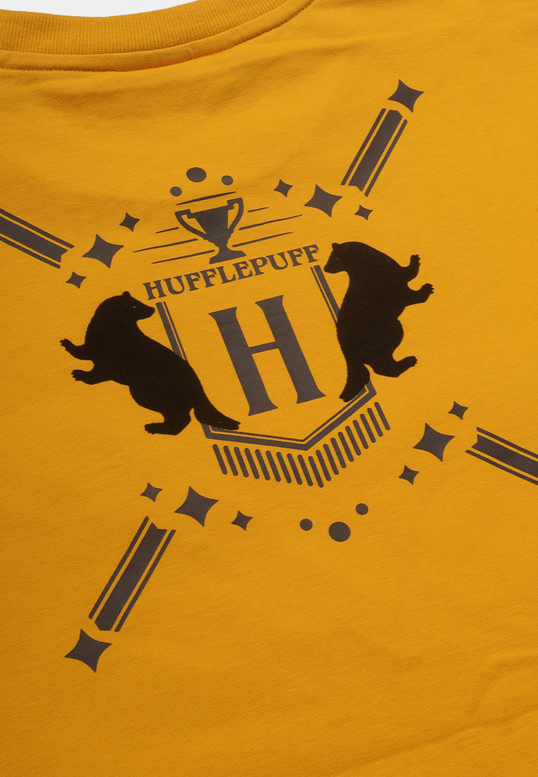 CTH unlimited Harry Potter Hufflepuff Round Neck Short Sleeve T-Shirts  - CU-91510