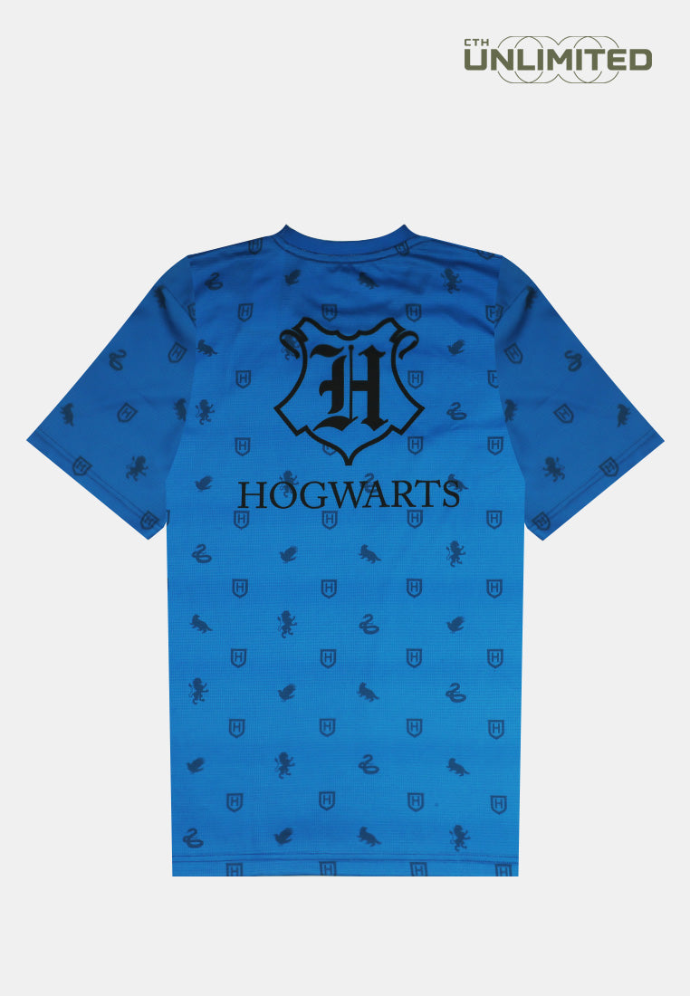 CTH unlimited Unisex Harry Potter Ravenclaw Full Printed Round Neck Short Sleeve Jersey Top - CU-91606(U)