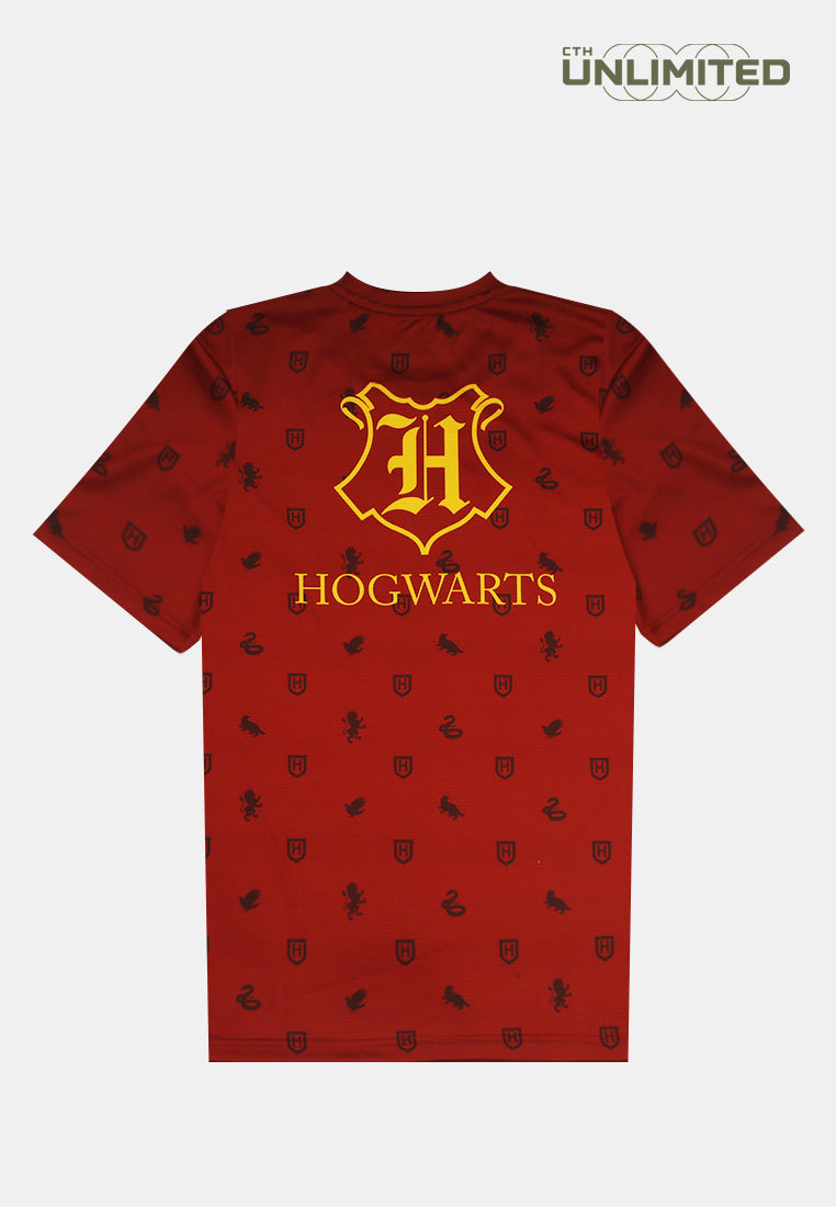 CTH unlimited Unisex Harry Potter Gryffindor Full Printed Round Neck Short Sleeve Jersey Top - CU-91610(U)