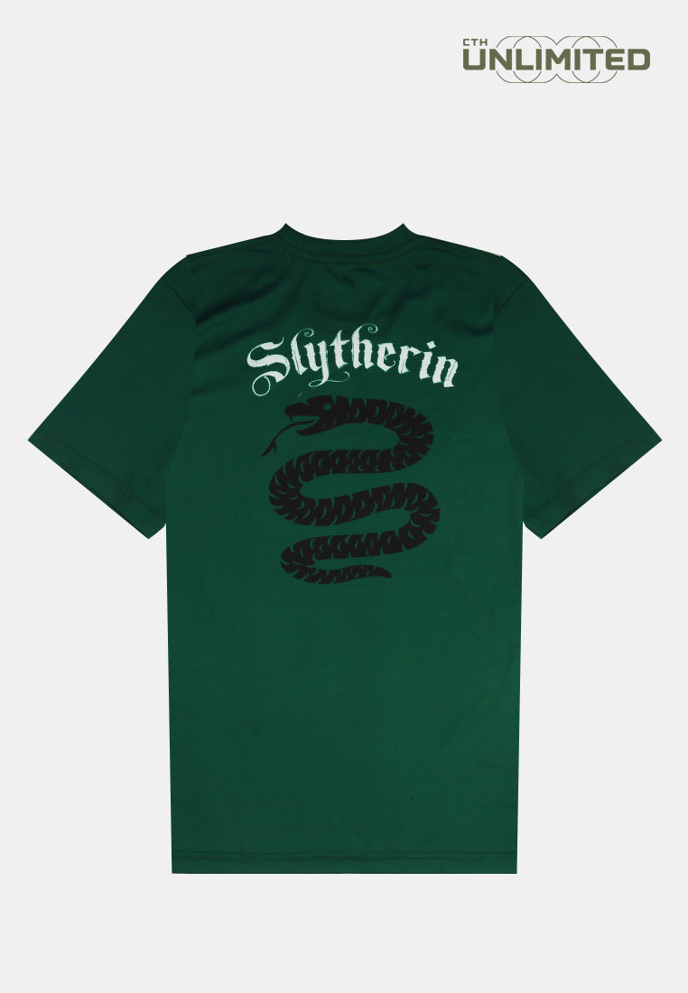 CTH unlimited Unisex Harry Potter Slytherin Full Printed Round Neck Short Sleeve Jersey Top - CU-91612(U)