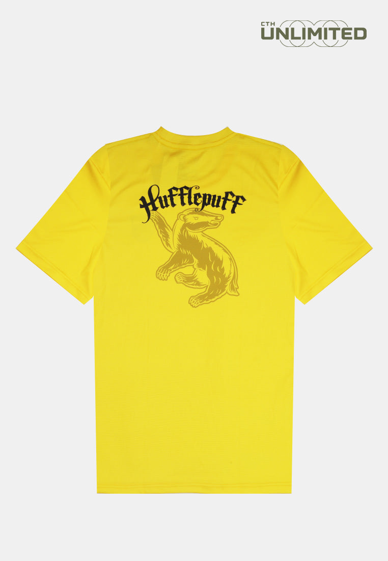 CTH unlimited Unisex Harry Potter Hufflepuff Full Printed Round Neck Short Sleeve Jersey Top - CU-91618(U)