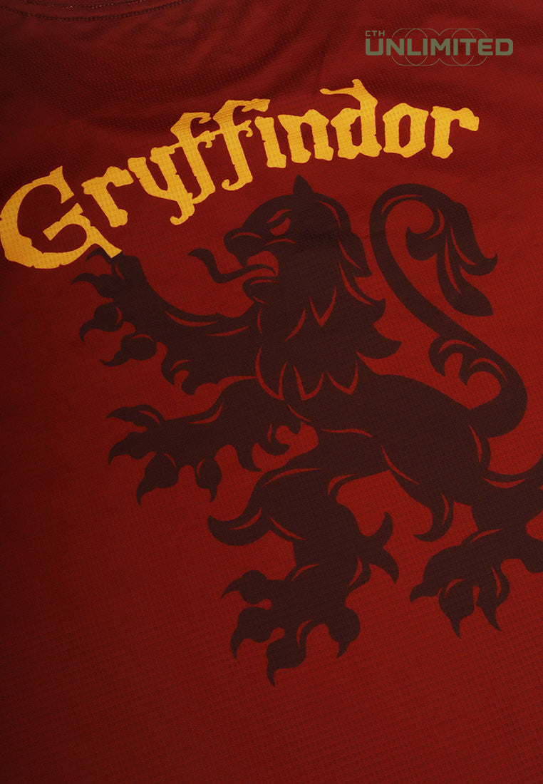 CTH unlimited Unisex Harry Potter Gryffindor Full Printed Round Neck Short Sleeve Jersey Top - CU-91620(U)