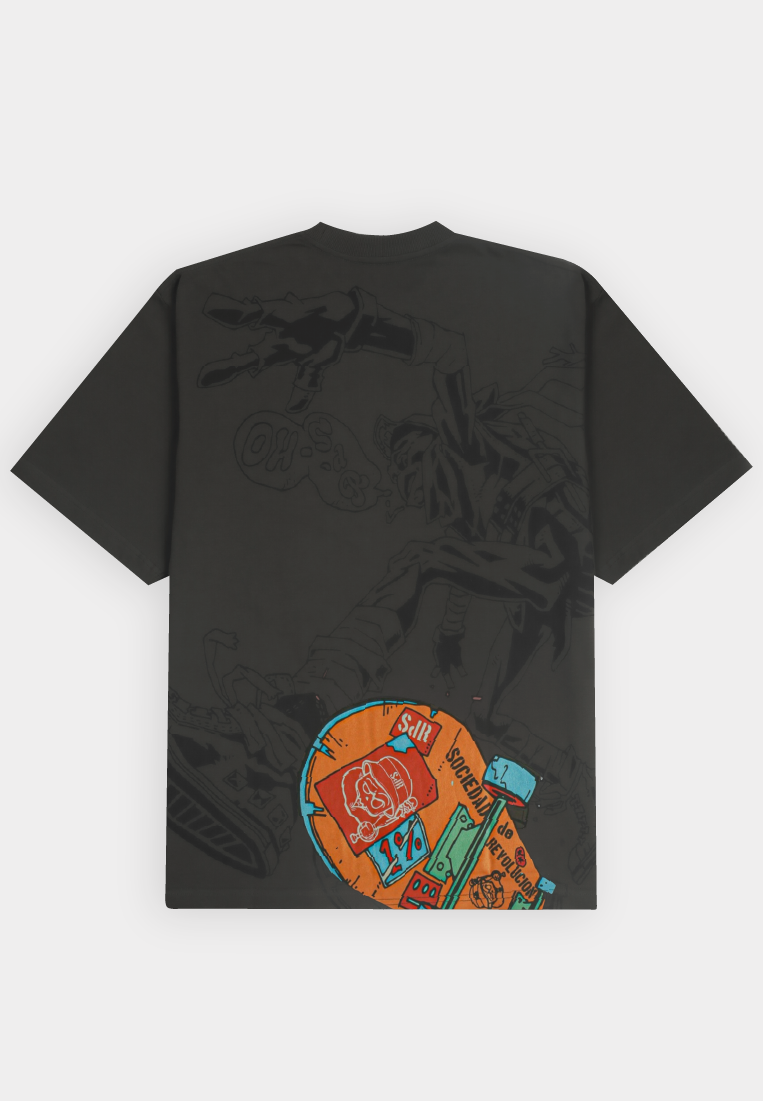 Revolucion Oversize Short Sleeve Graphic Tee - RV-9066