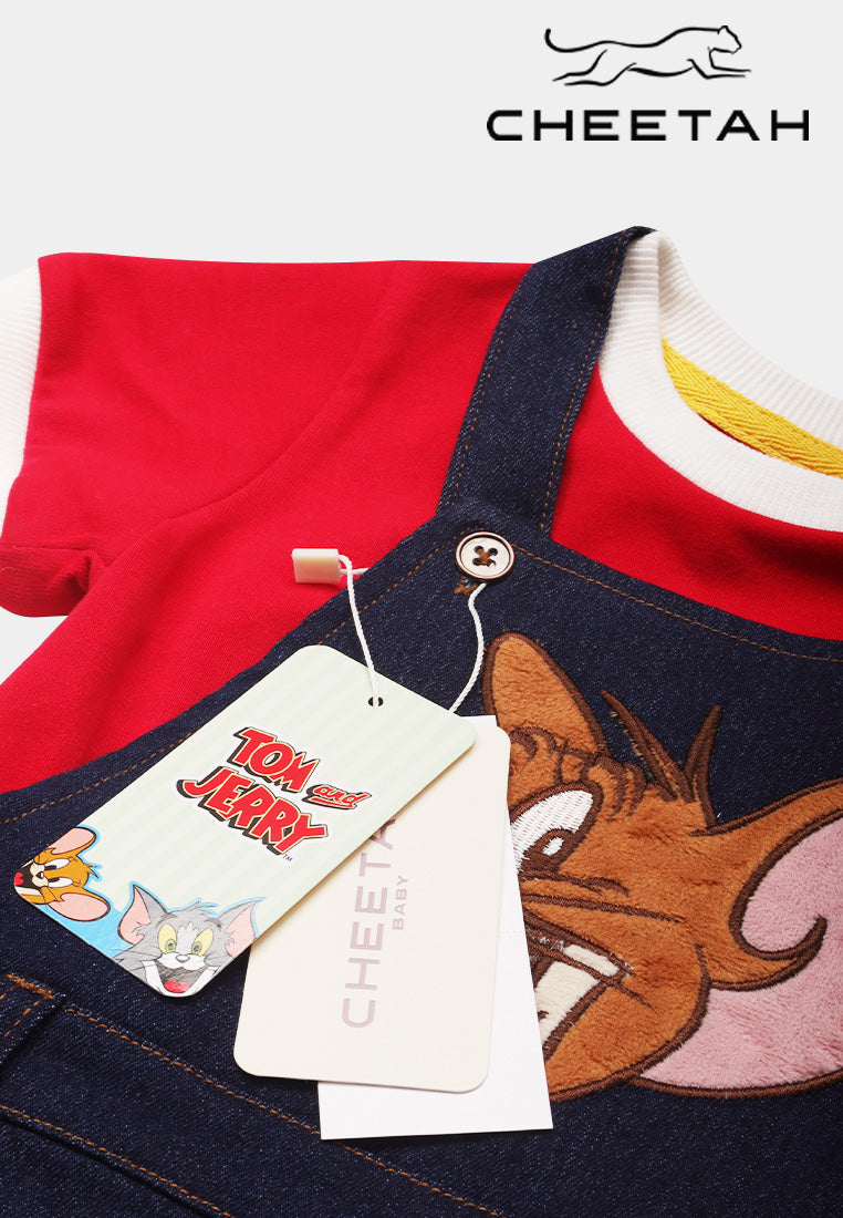 Cheetah Baby Boy Tom And Jerry Dungarees Set - CBB-170060