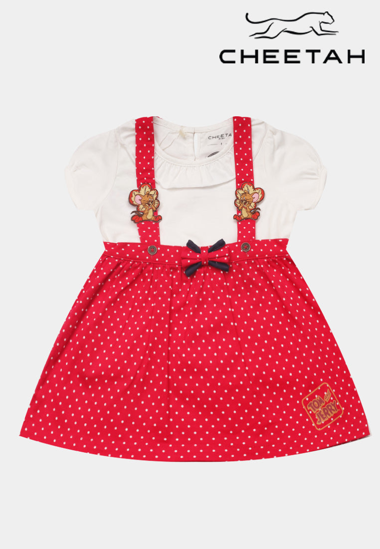 Cheetah Baby Girl Tom And Jerry Dress Set - CBG-190282