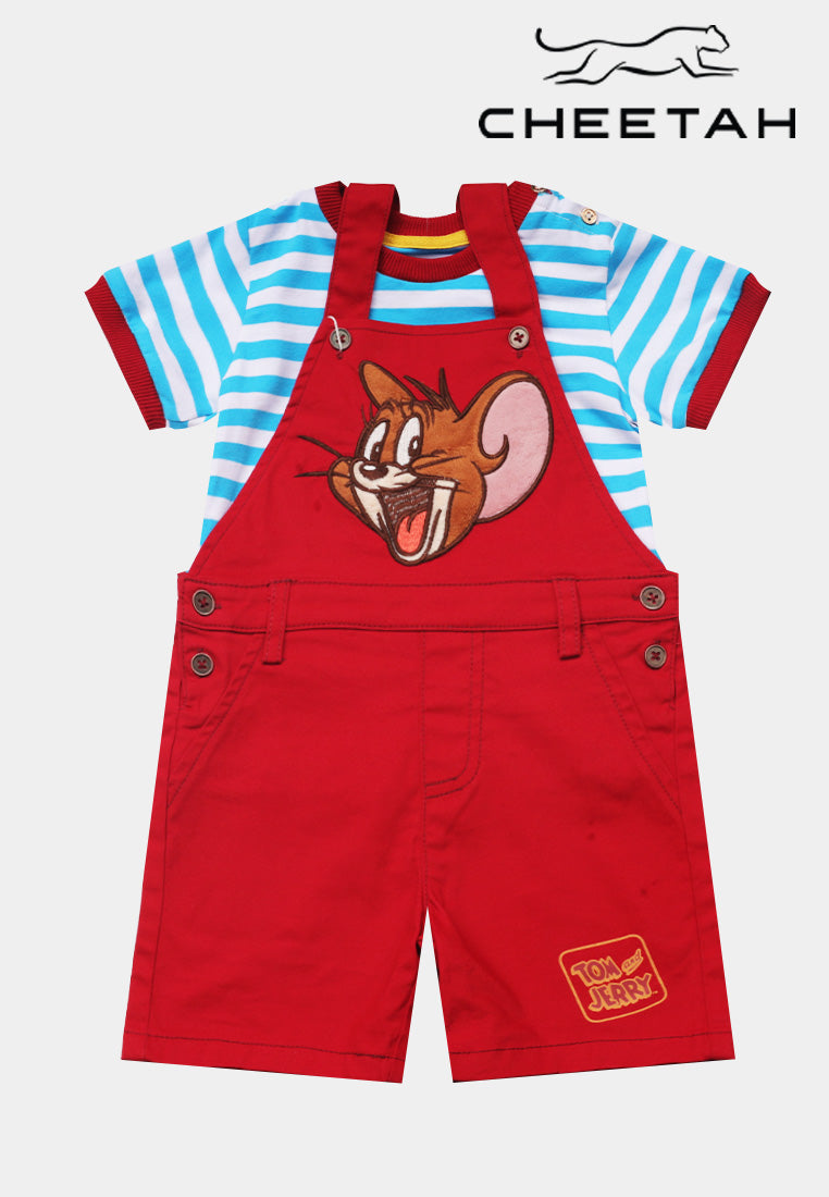 Cheetah Baby Boy Tom And Jerry Dungarees Set - CBB-170062