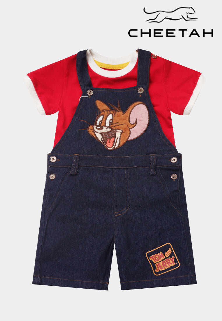 Cheetah Baby Boy Tom And Jerry Dungarees Set - CBB-170060