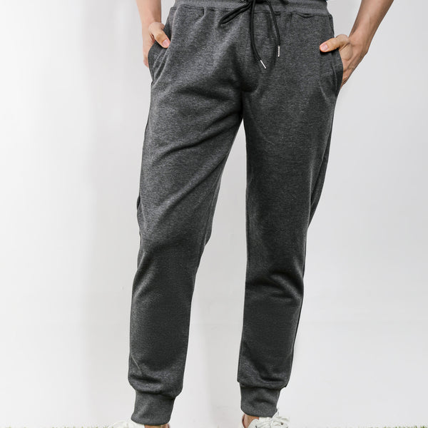 Charmour - Polar fleece PJ jogger pants - Snow leopard. Colour: grey. Size:  m